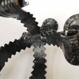 Brutalist style candlestick holder