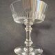 6 Baccarat coupes with small hollow stems
