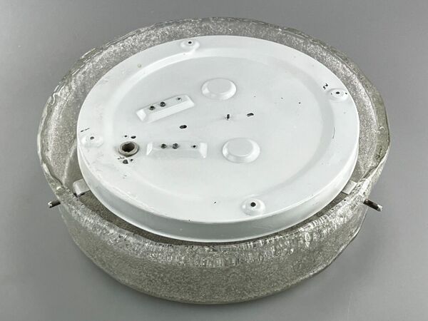 Plafonnier flush mount ice glass Hillebrand 60s