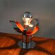 Lampe Raak fleur métal chromé