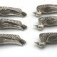 6 vintage DUCK-shaped knife rests, silver-plated metal, SILEA