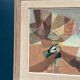 Original Swedish Oil on Panel – “Figure with Boats” by Nils Öst (1908–1982)