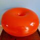 Lampe Nesso, fibre de verre orange, Giancarlo Mattioli, Artemide,1960