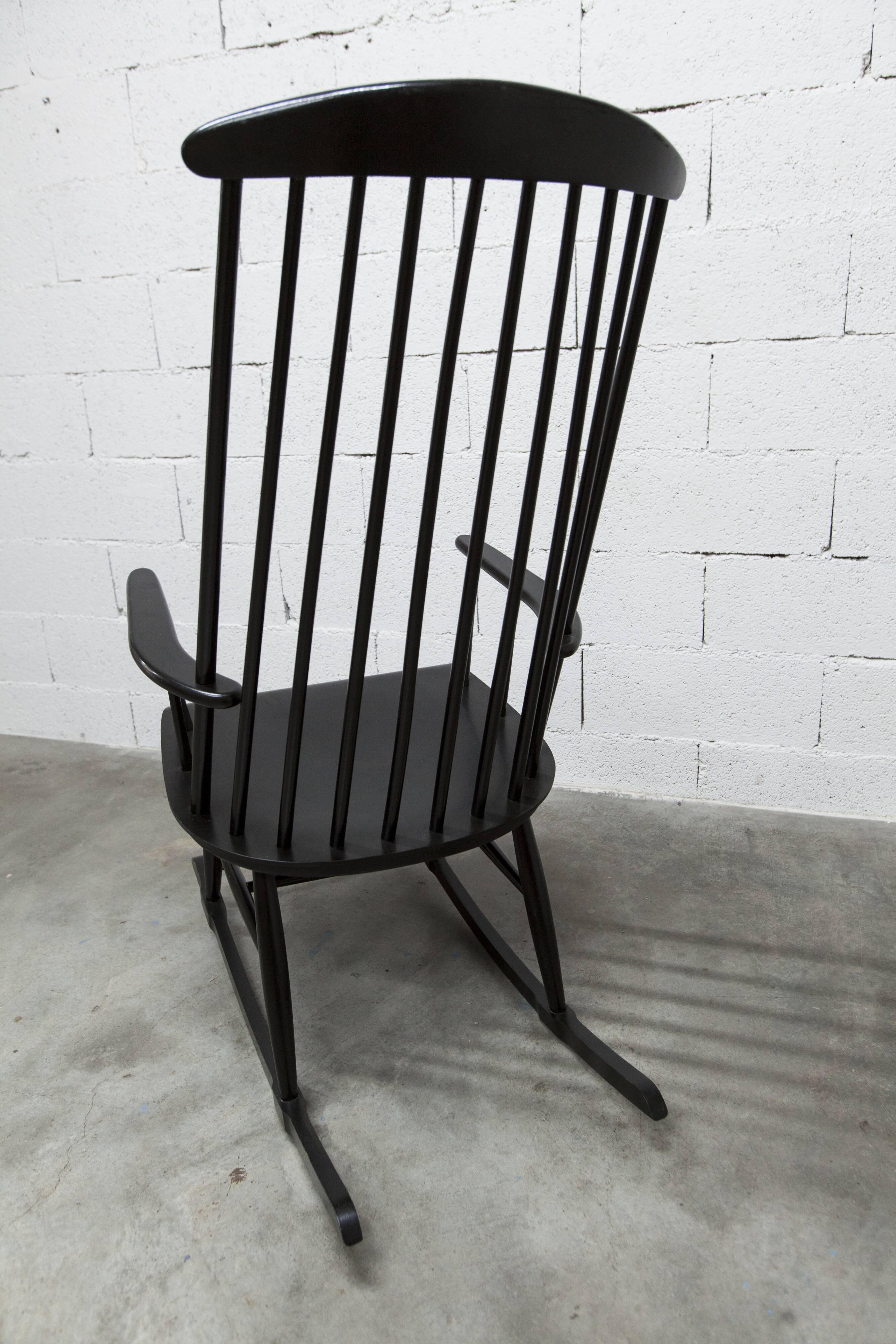 Scandinavian rocking chair tapiovaara style  1960 very good condition