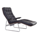 Chaise Longue en Cuir et Chrome Modèle Fenix par Sam Larsson pour Dux