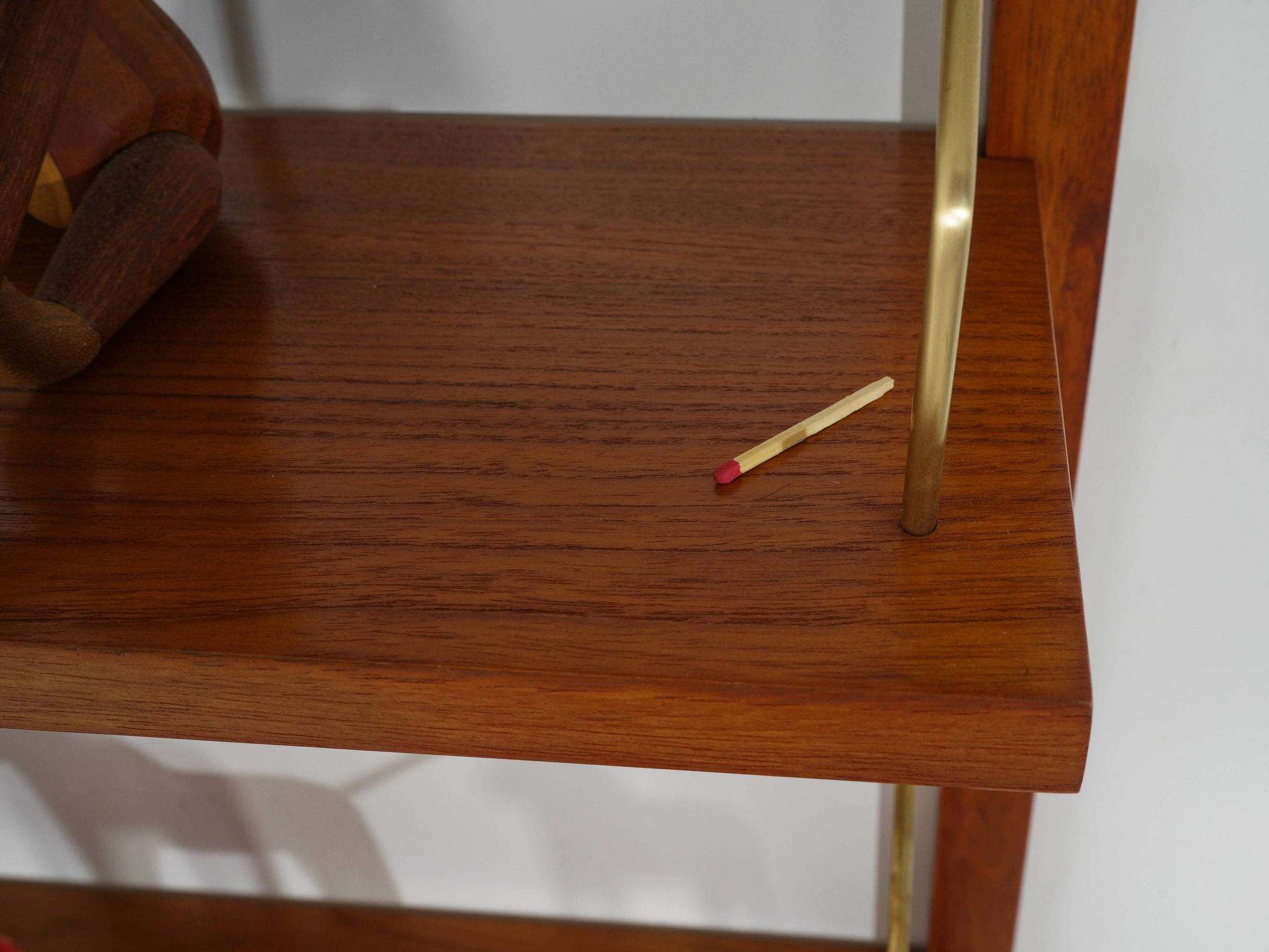 Modular shelving, teak veneer, Denmark, 1970s
