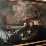 Scène De Chasse - Tableau Ancien Ecole Flamande Du 17ème Siècle