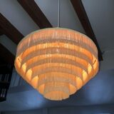 Scandinavian/vintage fringed suspension lamp Sweden