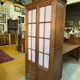 Ancienne Armoire parisienne vitrée en bois
