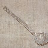 Spun crystal mustard or jam spoon