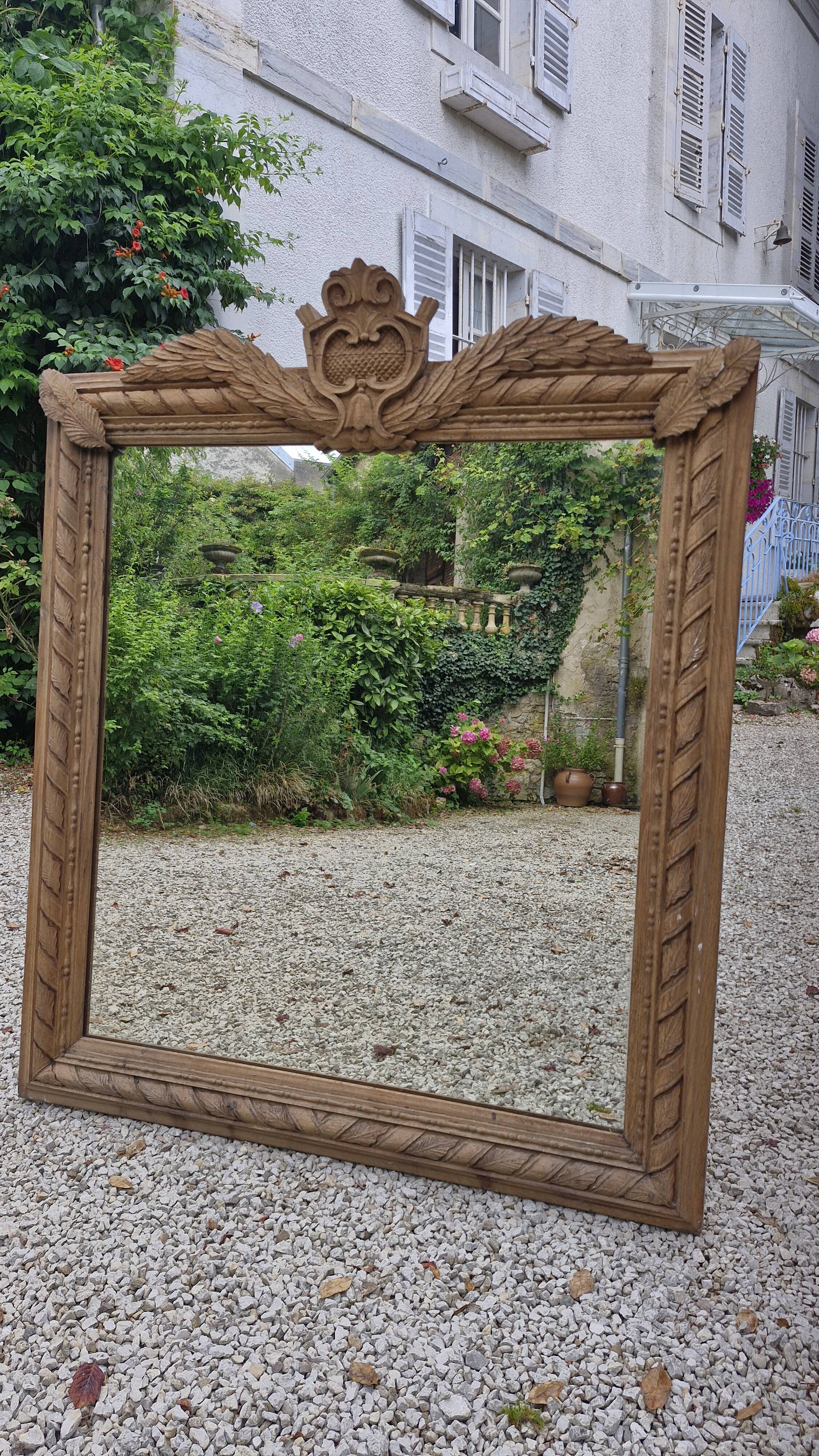 Raw wood mirror 19th Century