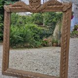 Miroir en bois brut Époque XIX Ème S