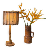 Vintage Style Bamboo Table Lamp