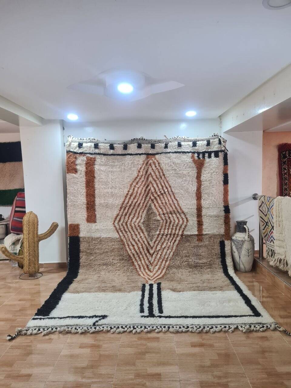 Handmade Beni Ouarain rug 300x200 cm