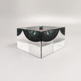 1960s stunning grey ashtray or catchall by flavio poli for seguso. made in italy