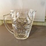 Vintage molded glass pitcher