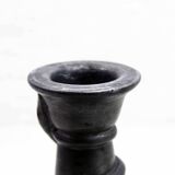 Serpent candlestick in pewter, early 20th century.