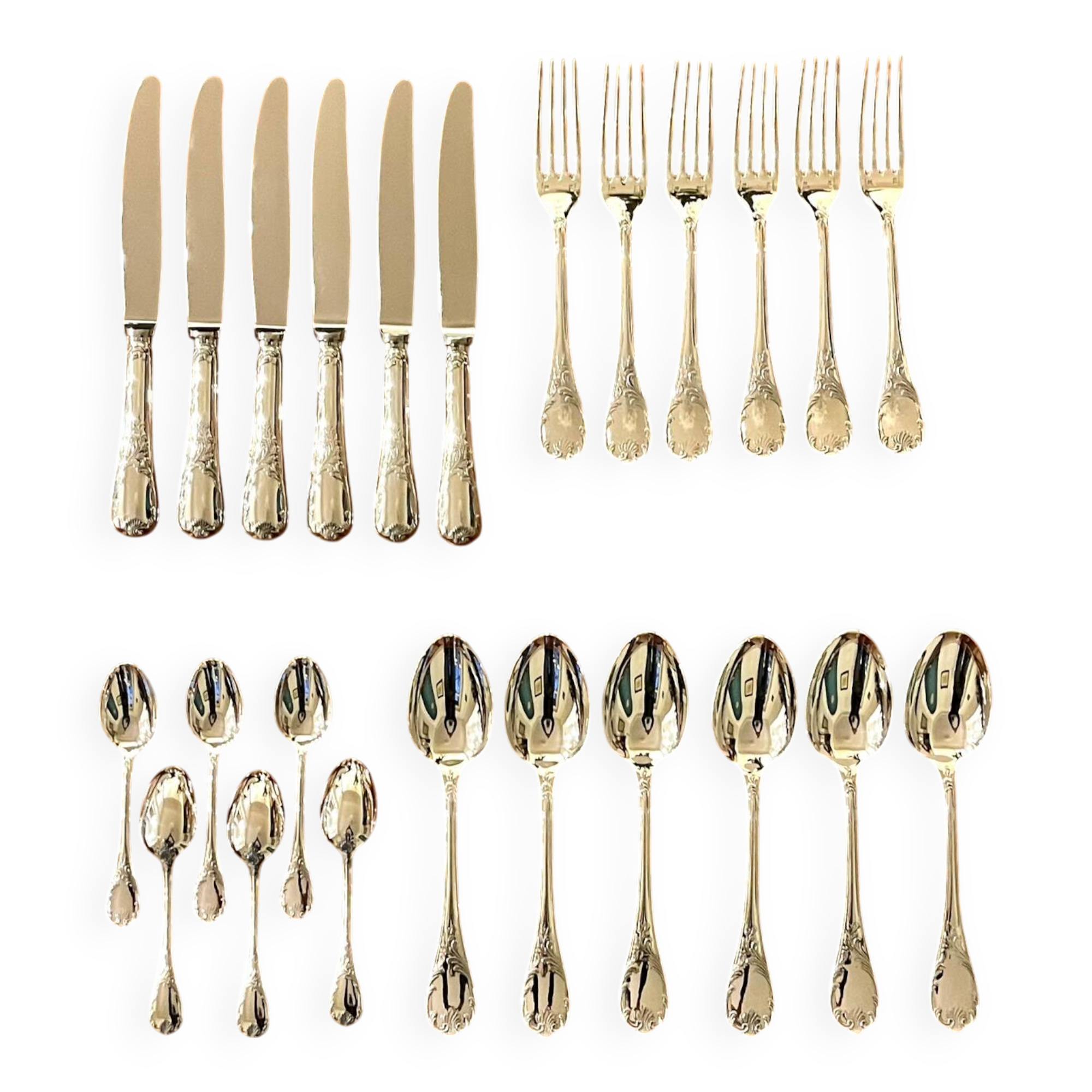 Christofle Marly 6-person cutlery set 24 pieces excellent condition