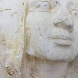 Plaster cast of a blank face