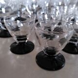 Service of 31 art deco glasses