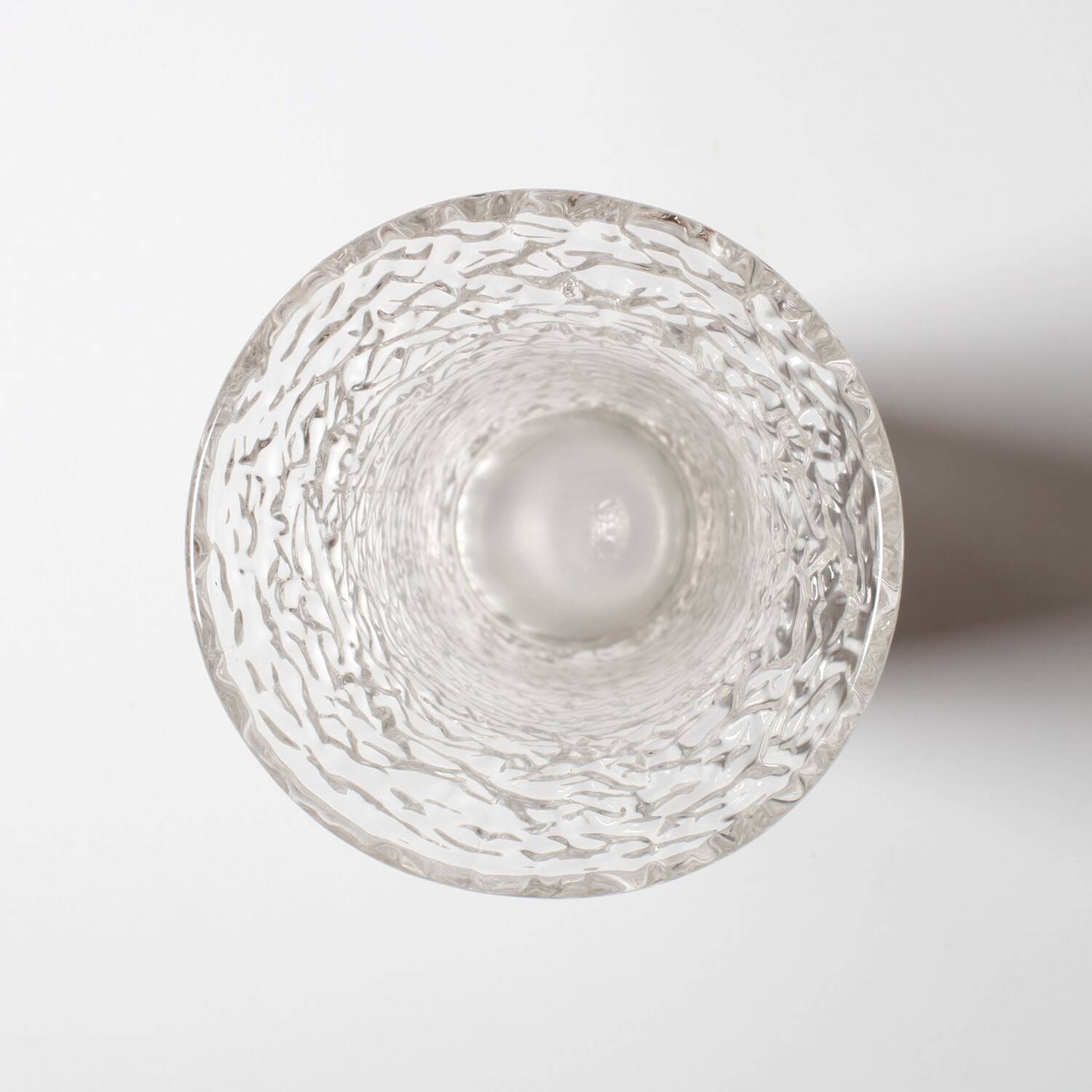 Pressed Glass Vase by Václav Hanuš / Libochovice / Czech Republic / 1970