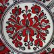 Small ceramic wall plate signed Korond, Hungary