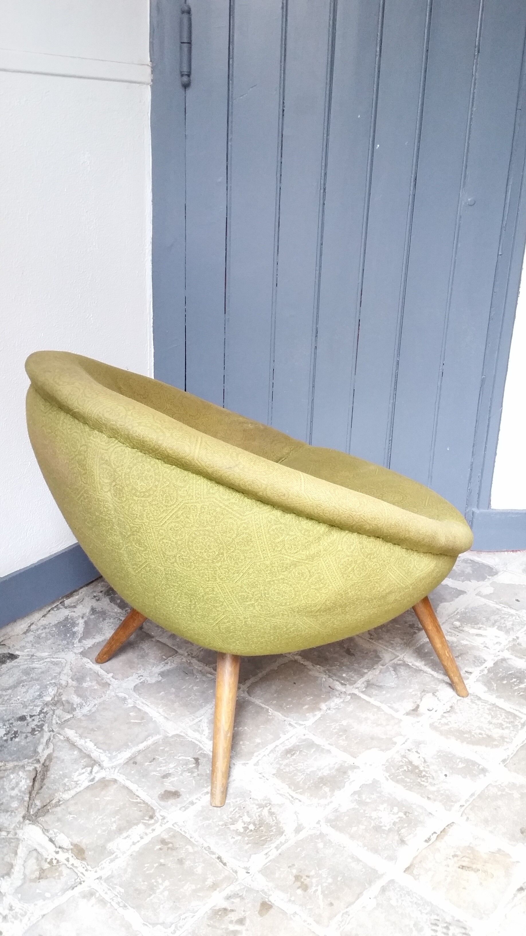 Chair egg egg 50s green