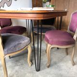 Square dining table revamped