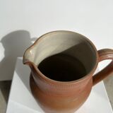 Handmade stoneware pitcher below H: 20cm