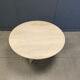 Round Italian travertine dining table 1970s