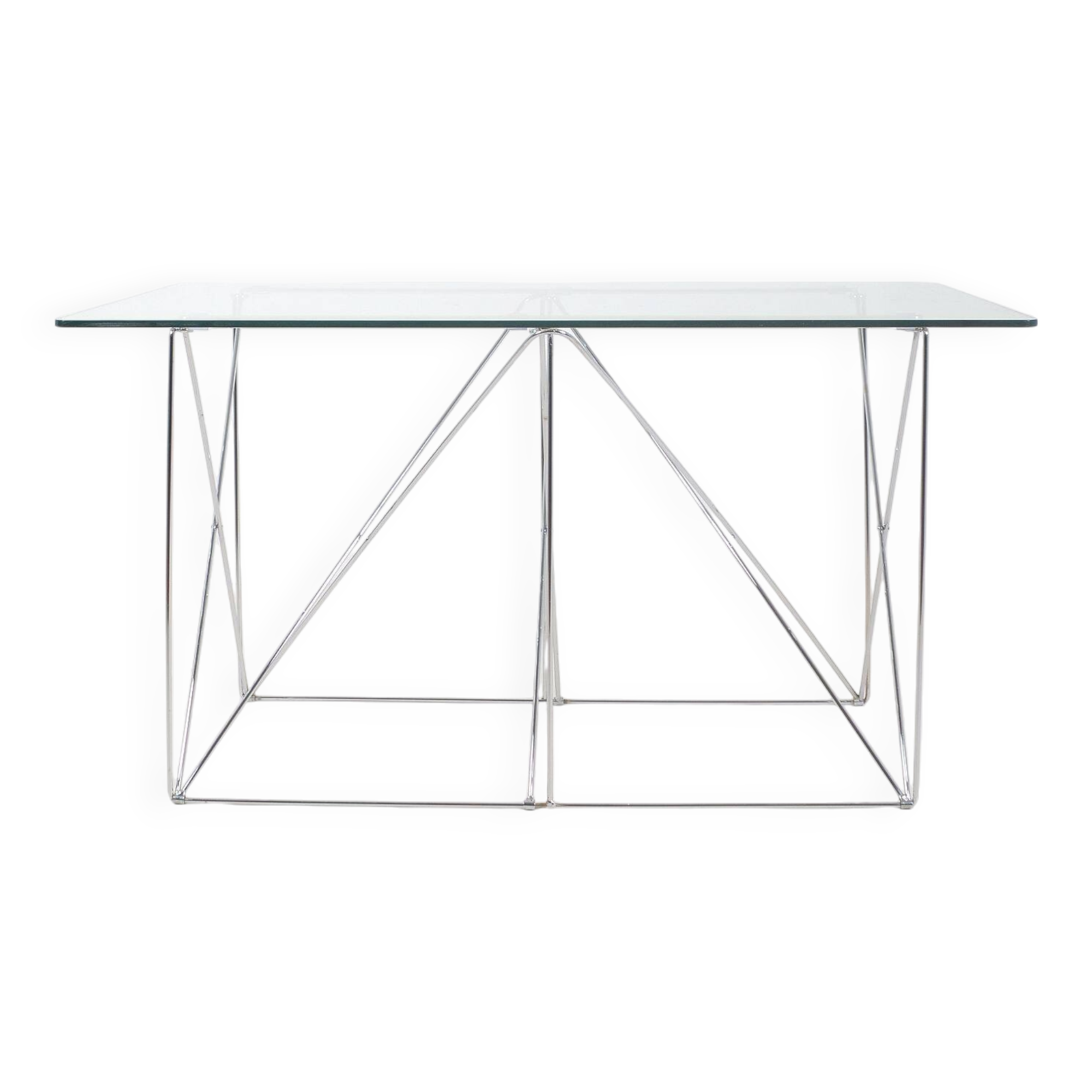 Table à manger minimaliste conçue par Max Sauze, années 1970