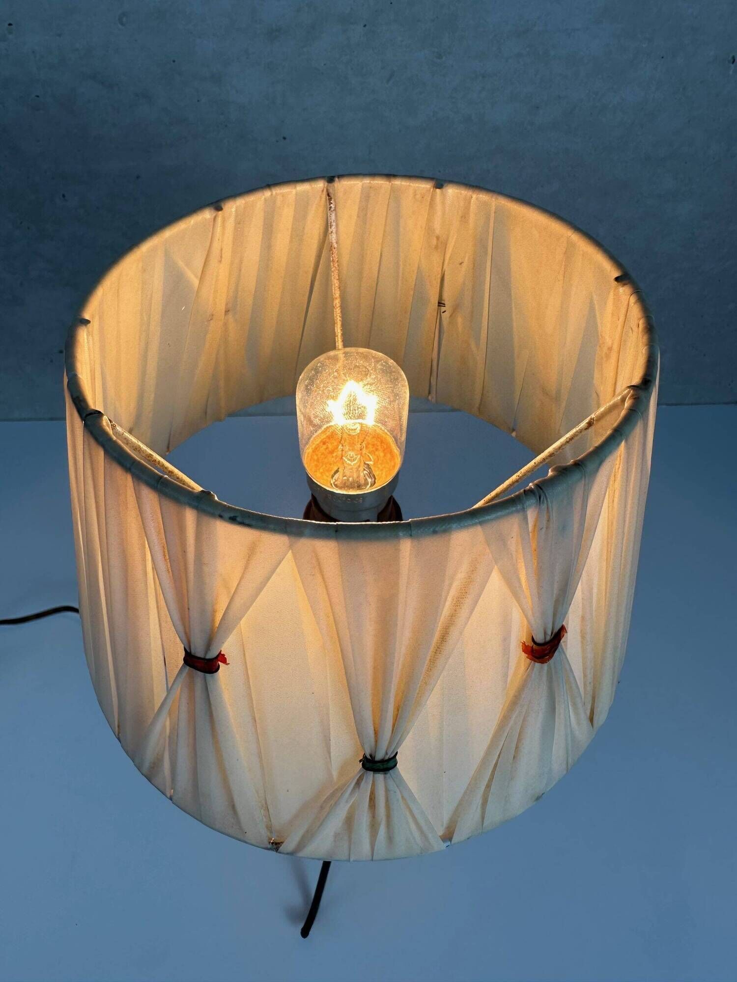 Vintage French tripod lamp