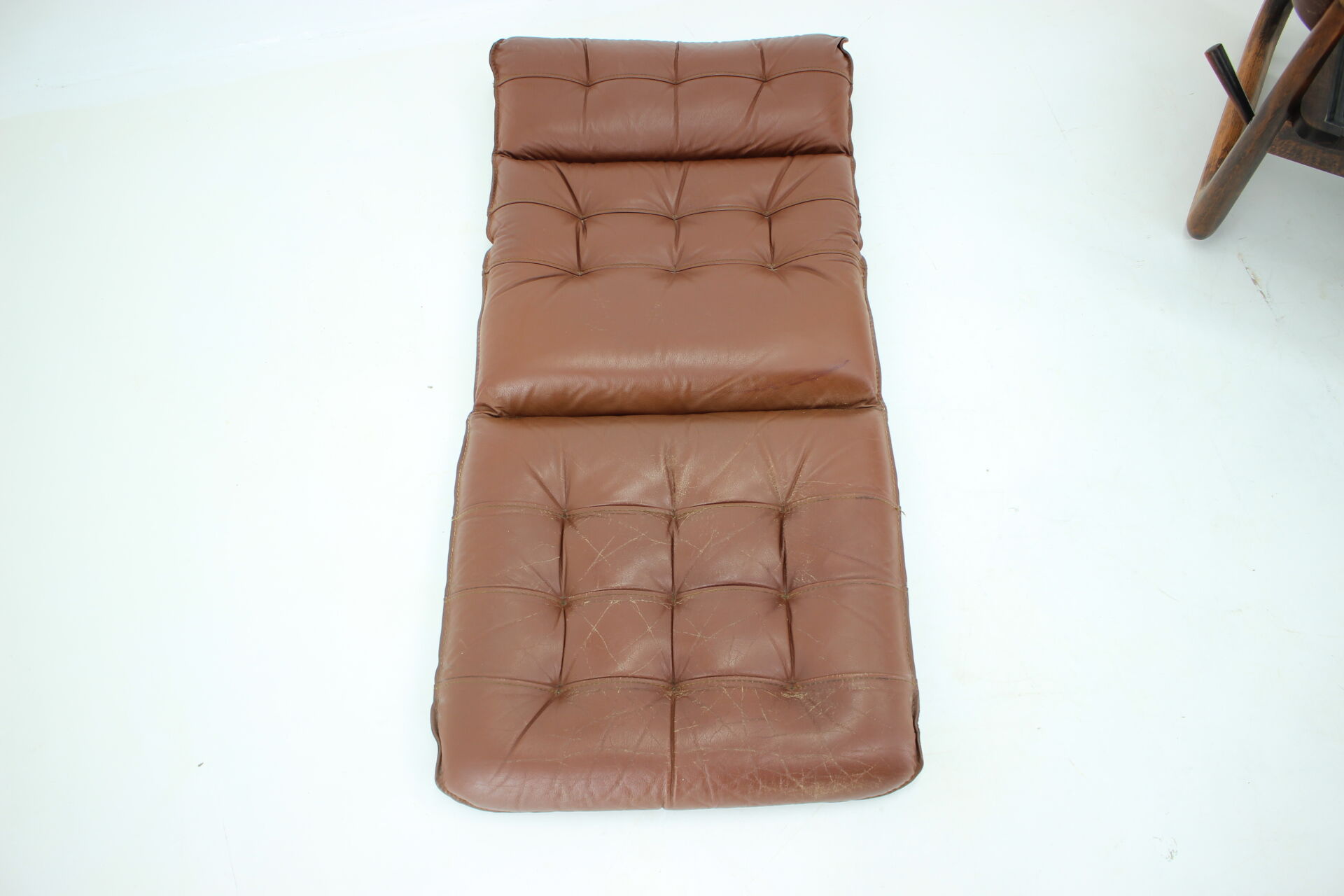 1960s adjustable leather armchair by Genega Mobler, Denmark