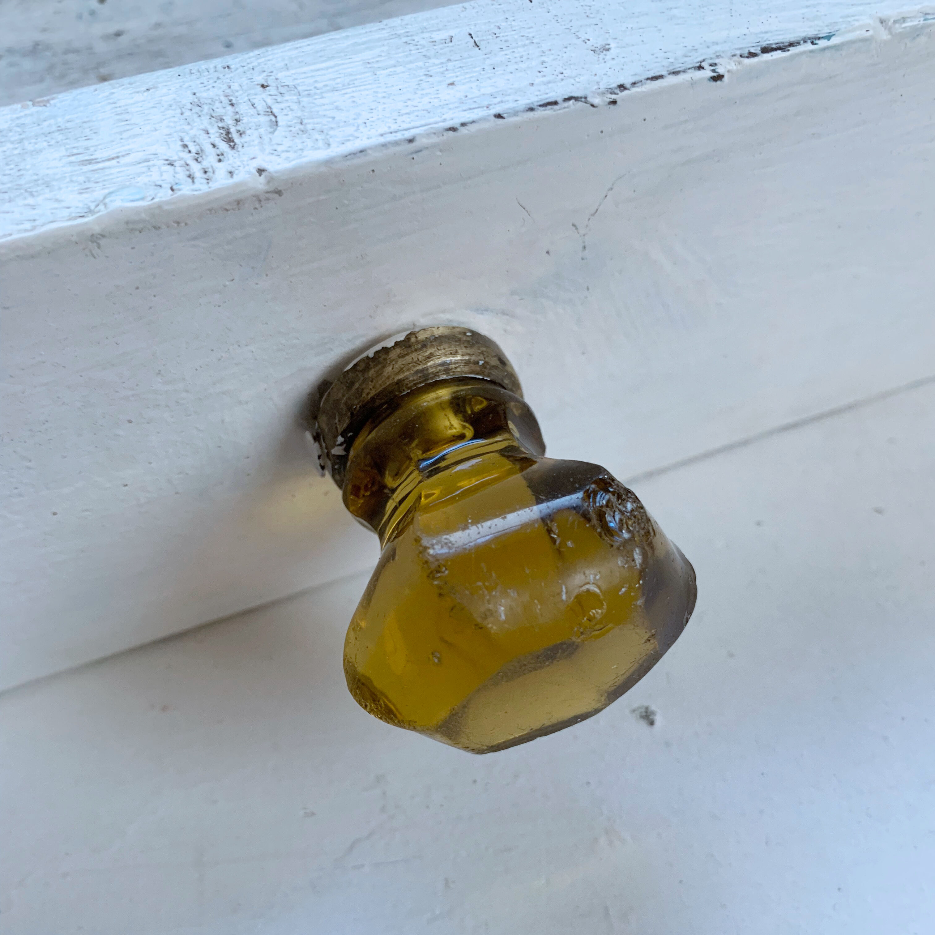Desk table in its original white