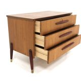 Commode scandinave en teck, Bröderna Gustavssons, Markaryd, Suède, 1950