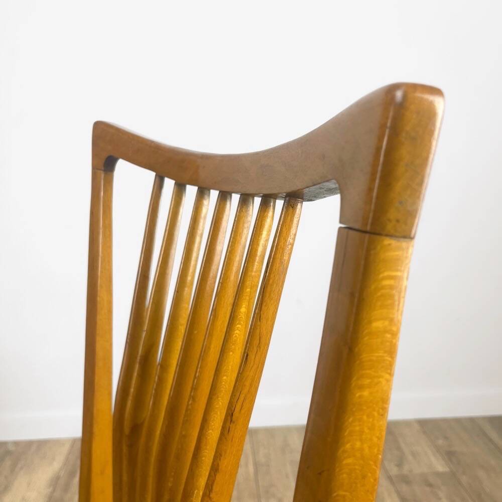 Duo of 50s Scandinavian style bar chairs
