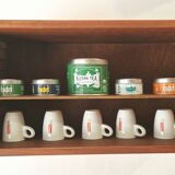 Scandinavian style teak wall or table shelf