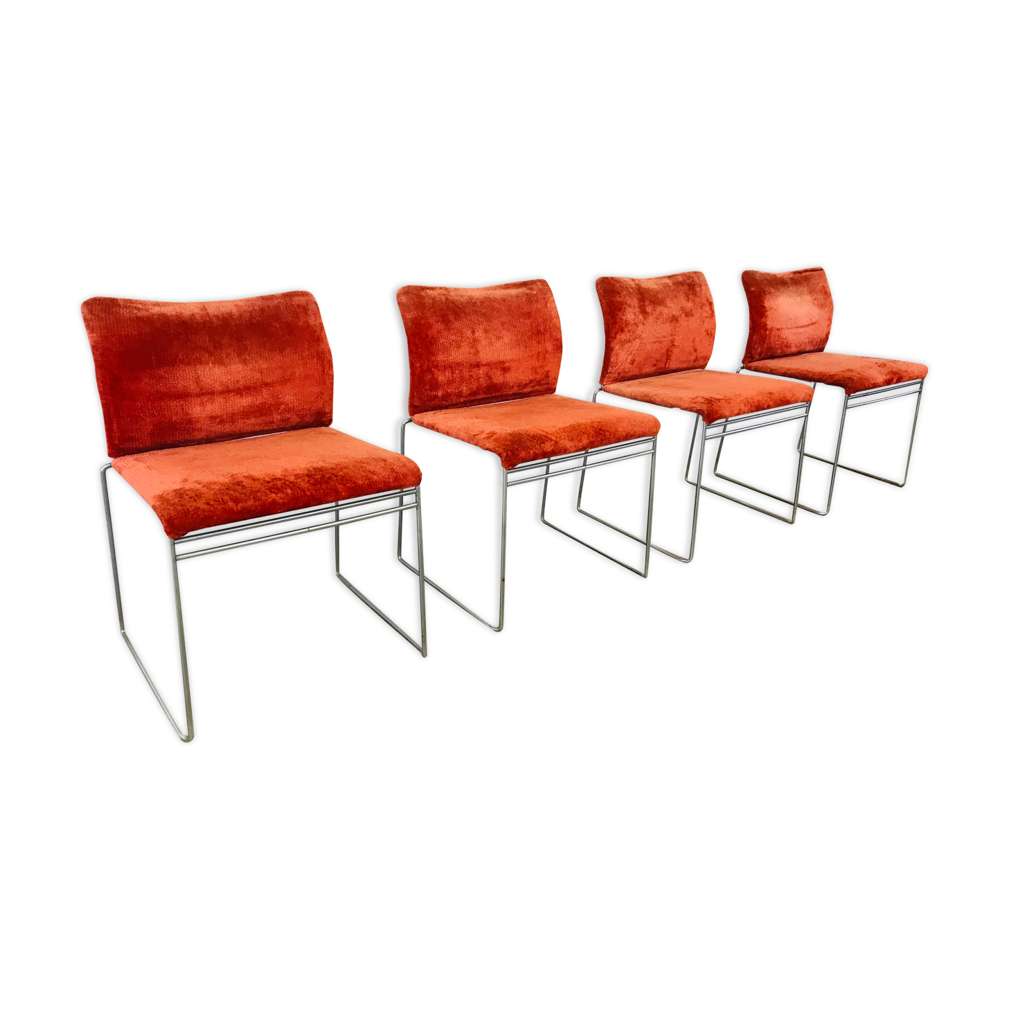 Suite de 4 chaises Jano LG Simon by Cassina