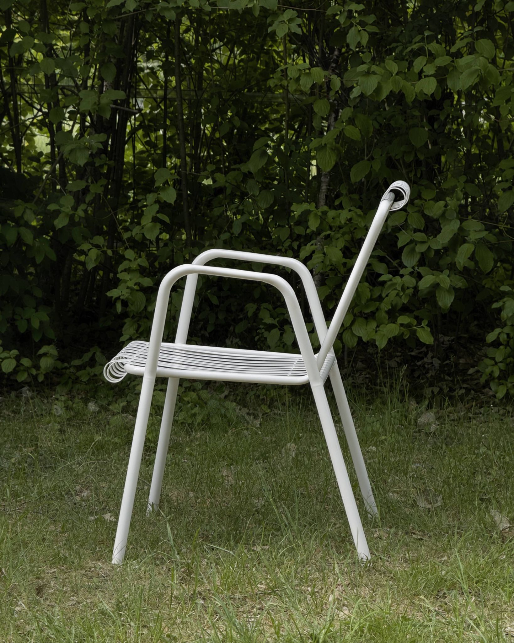 Vintage Italian 1950s metal garden chairs - set of 4