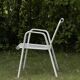 Chaises de jardin en métal vintage italiennes des années 1950 - ensemble de 4