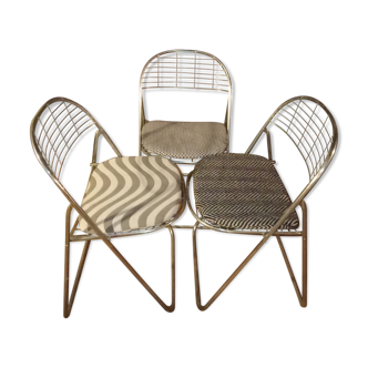 Three chairs Kino by Niels Gammelgaard, Ikea 1970