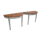 Pair of directoire mahogany style console