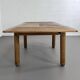 Rectangular dining table in oak and extendable early twentieth century