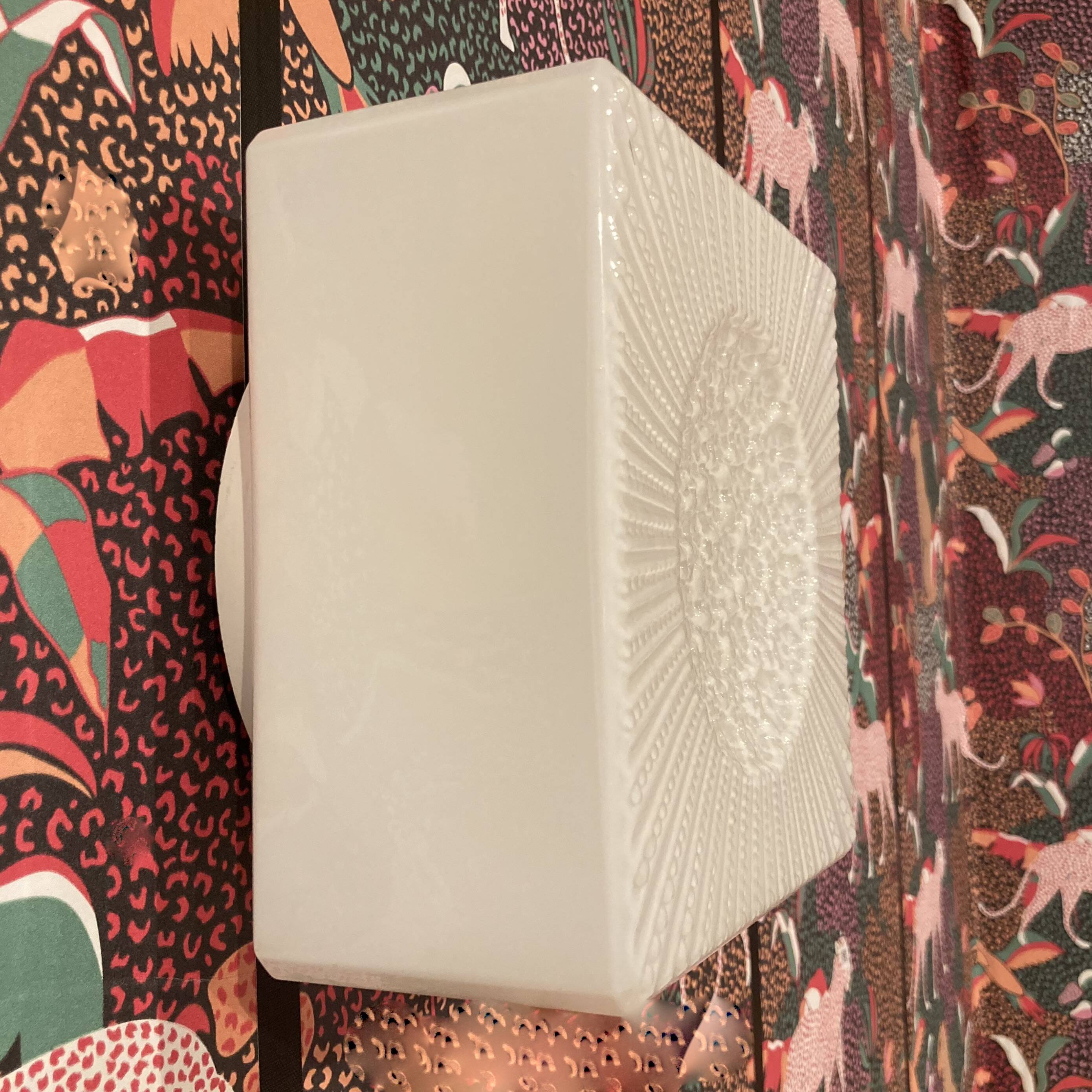 Large glass wall light, Scandinavian design, 1950s.