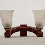 Ceramic art deco style applique