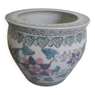 old porcelain fish basin cache pot vintage decoration fish bowl planter