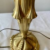 Art Deco gilded bronze lamp base.