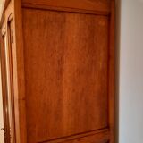 3-door Art Deco Parisian wardrobe and bevelled mirror