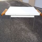 Vintage 60s white formica chrome kitchen table
