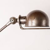 Metal desk lamp, Industrial style with two articulated arms by Jean-Louis Domecq for Jieldé.